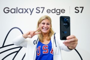 RIO DE JANEIRO, NEW ZEALAND - AUGUST 03:  Kayla Harrison of the USA Judo team receives her Samsung Galaxy S7 edge Olympic Games Limited Edition at the Samsung Galaxy Studio in the 2016 Olympic Village on August 3, 2016 in Rio de Janiero, Brazil.  (Photo by Hagen Hopkins/Getty Images) *** Local Caption *** Kayla Harrison